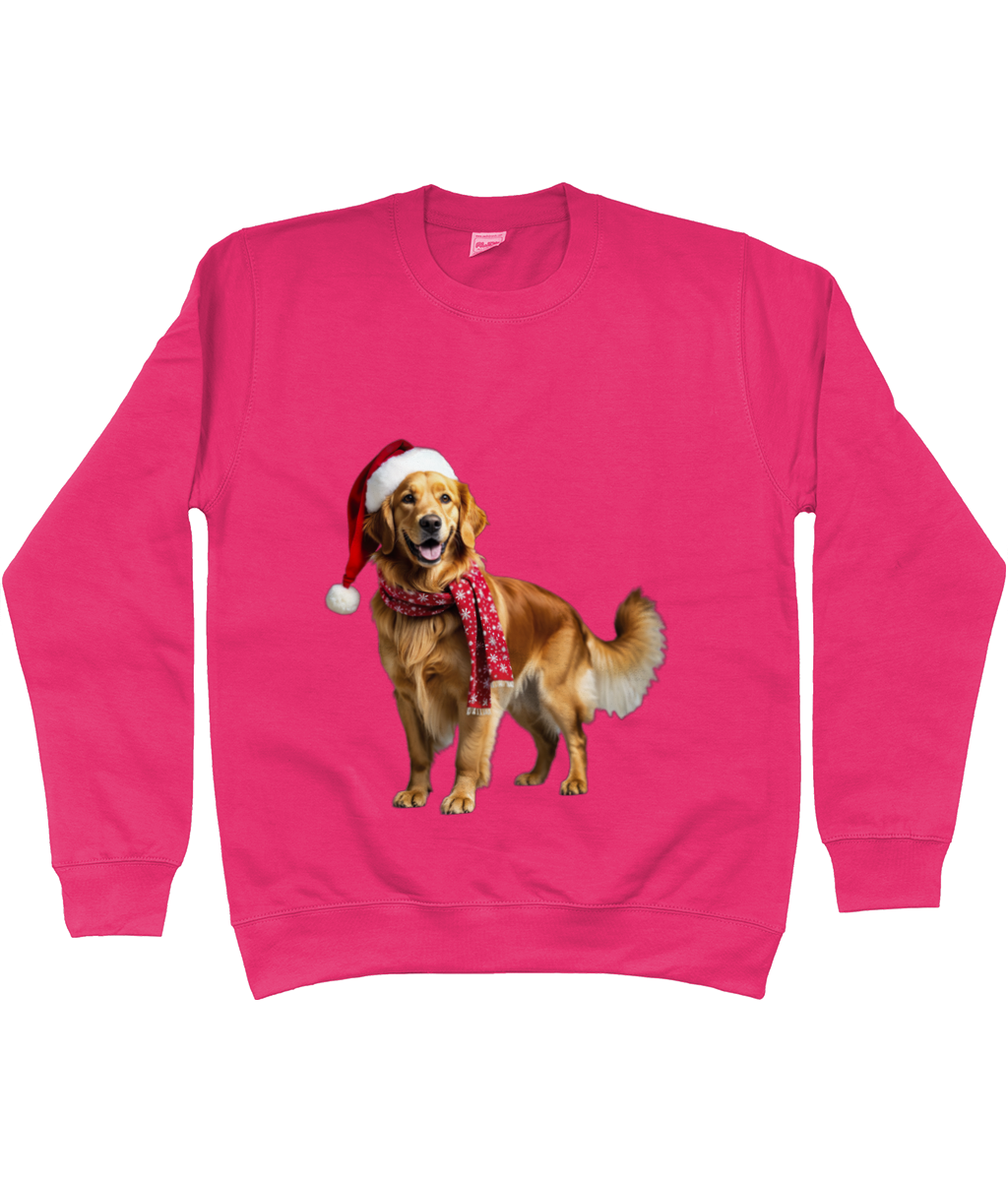 Golden Retriever Festive Nugget Sweatshirt (Standard)