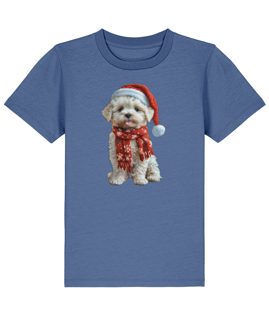 Bichon Frise Festive Lennon Childrens T-Shirt (Premium)