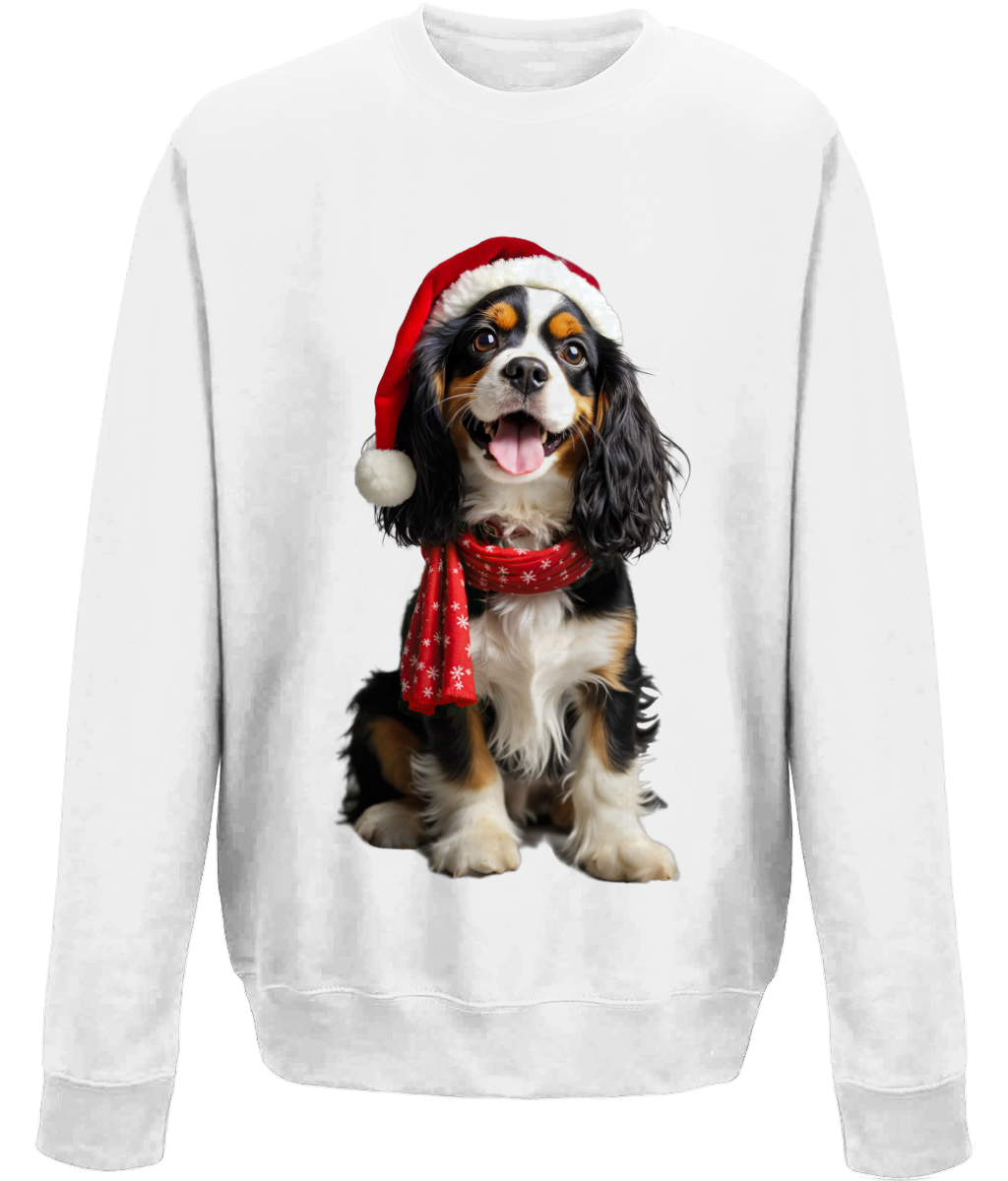 King Charles Festive Noodle Childrens Sweatshirt (Standard)