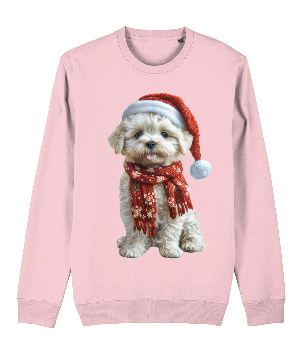 Bichon Frise Festive Lennon Sweatshirt (Premium)