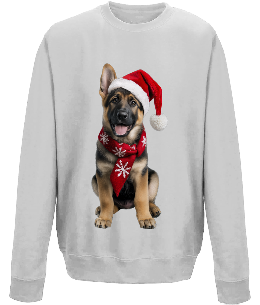 German Shepherd Festive Prince Childrens Sweatshirt (Standard)