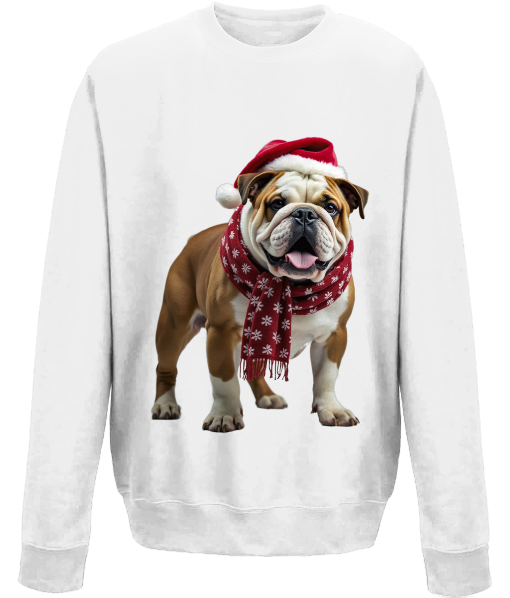 Bulldog Festive Menna Childrens Sweatshirt (Standard)