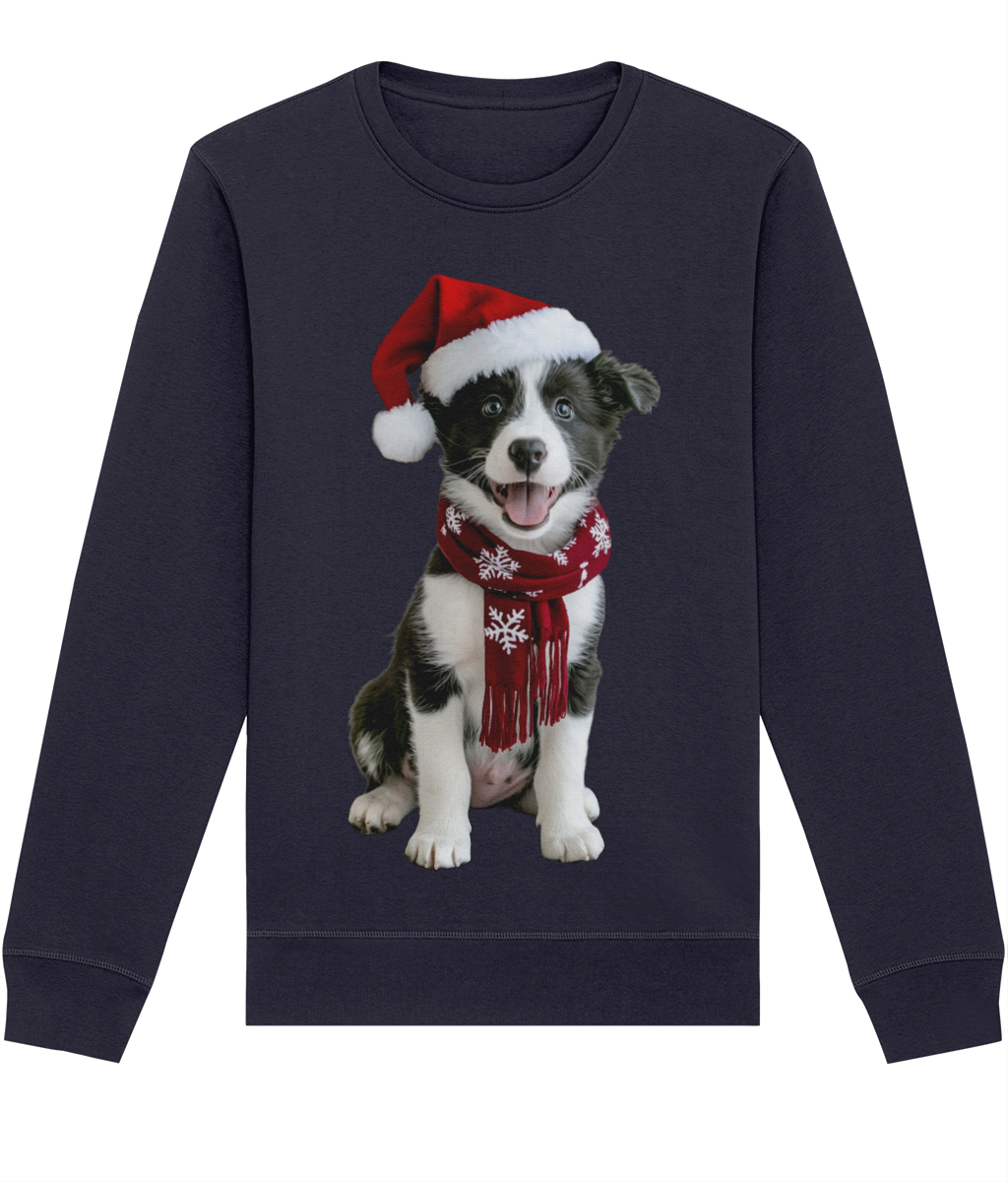 Border Collie Festive Pup Sweatshirt (Classic)