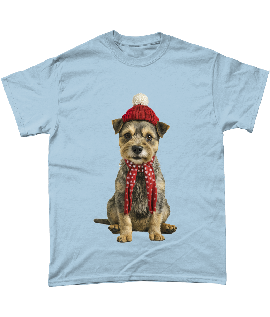 Border Terrier Festive Tadhg T-Shirt (Standard)