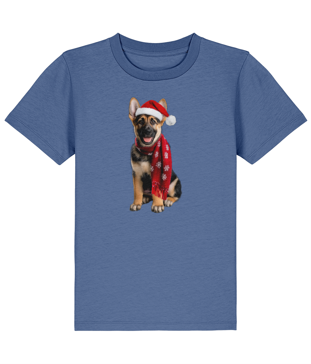 German Shepherd Festive Rebel Childrens T-shirt (Premium)