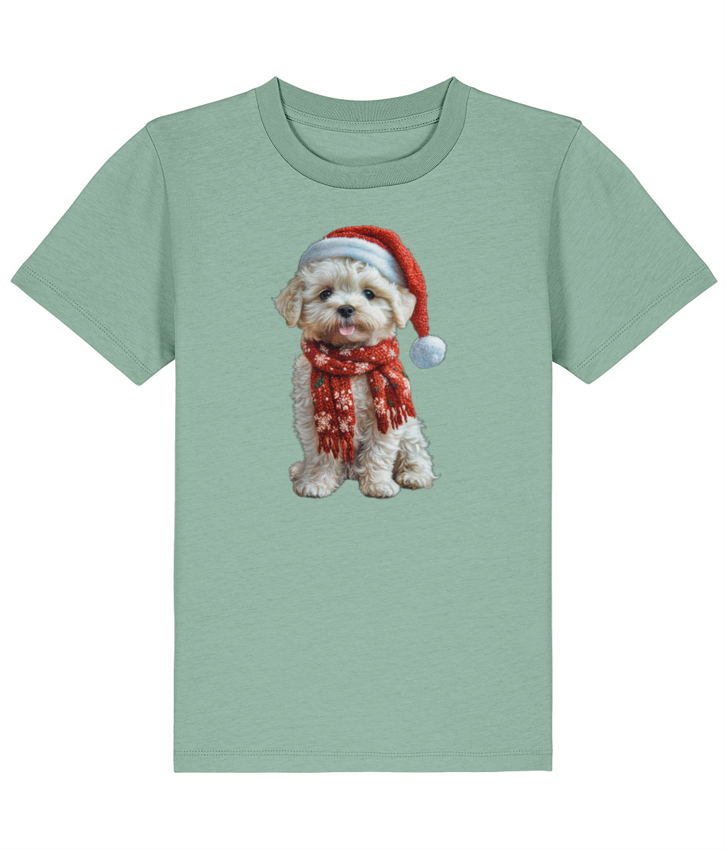 Bichon Frise Festive Lennon Childrens T-Shirt (Premium)