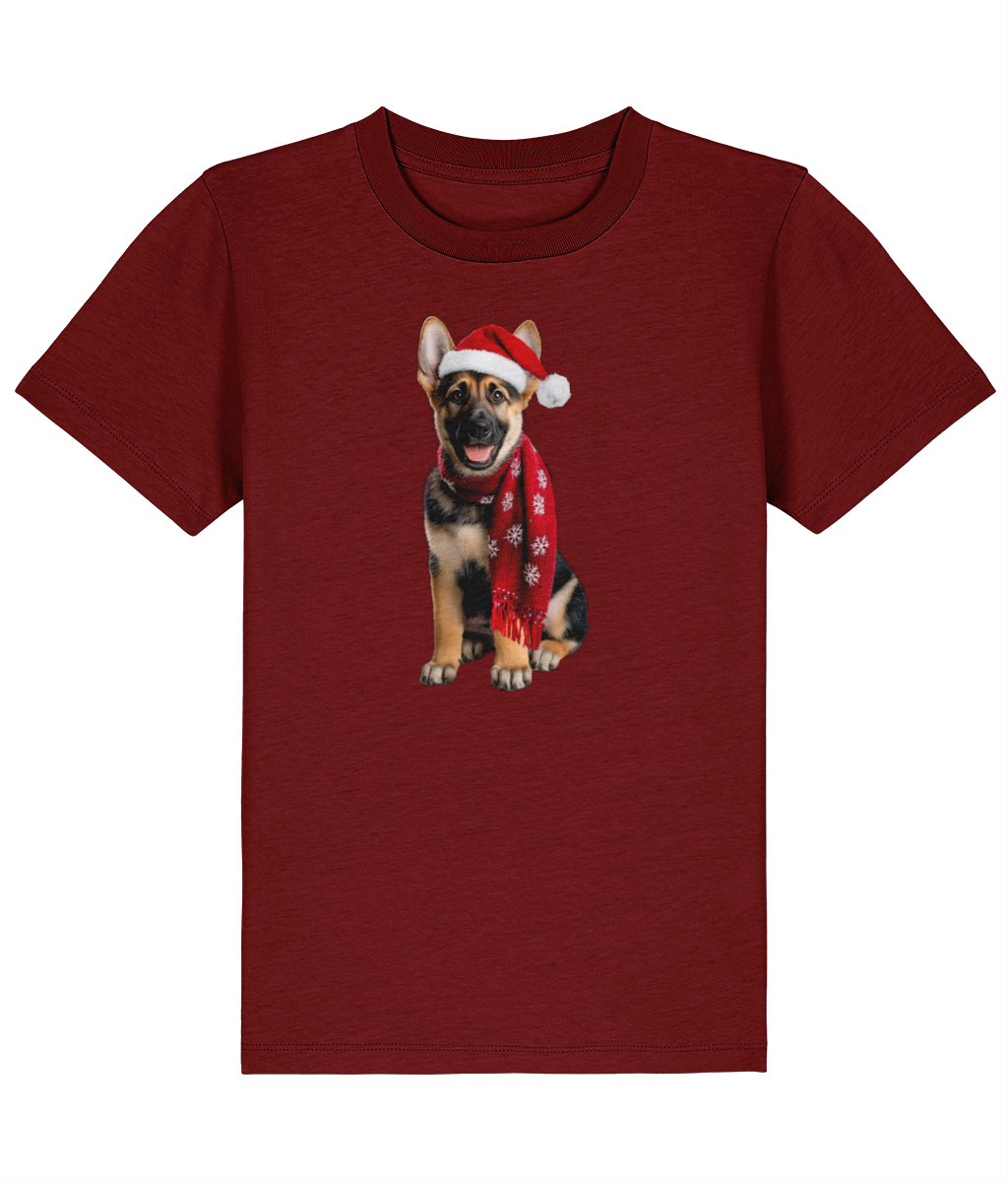 German Shepherd Festive Rebel Childrens T-shirt (Premium)