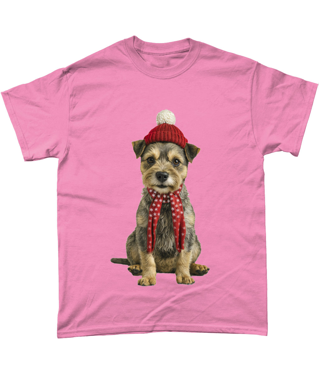 Border Terrier Festive Tadhg T-Shirt (Standard)