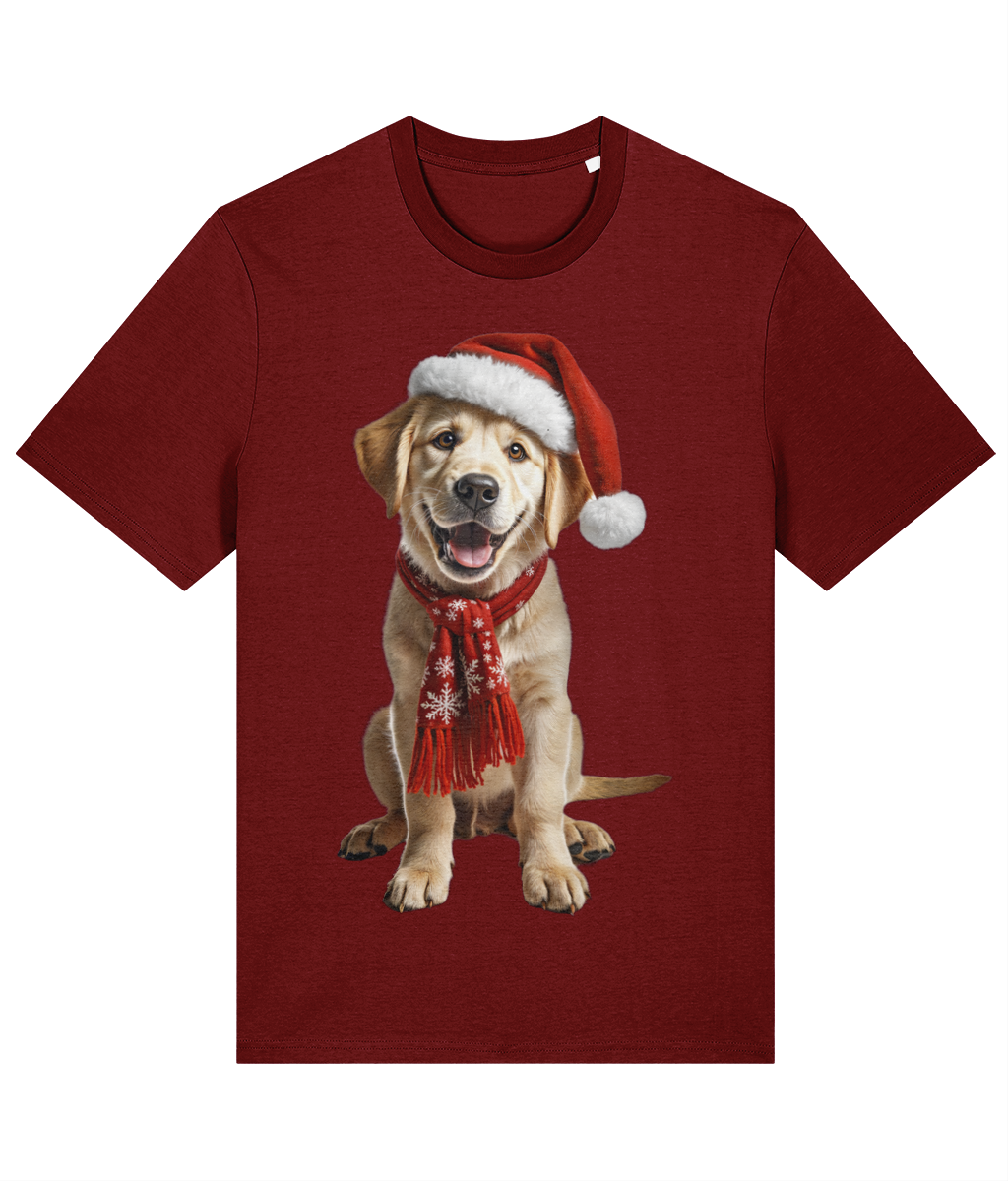 Labrador Festive Aur T-shirt (Premium)