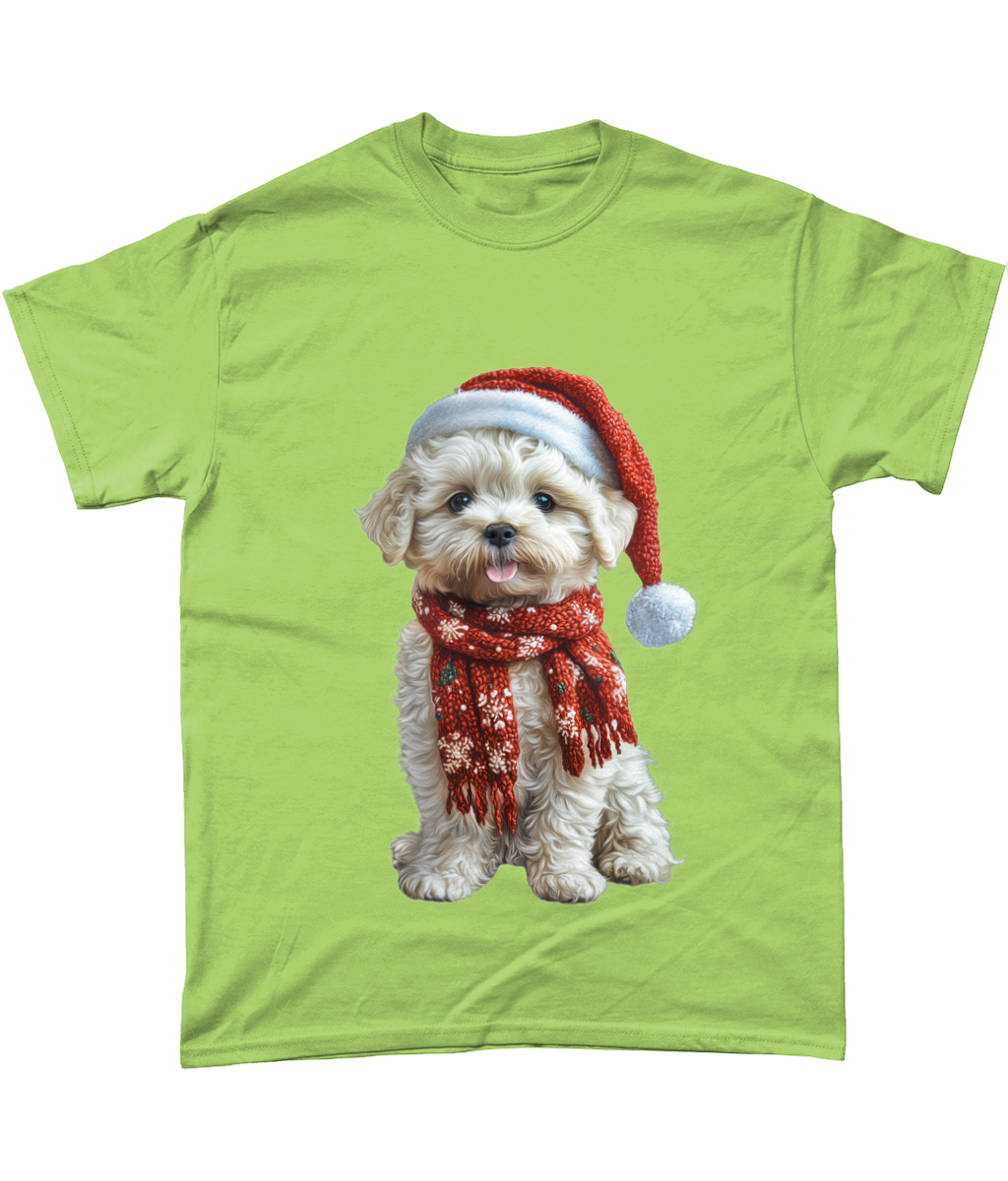 Bichon Frise Festive Lennon T-Shirt (Standard)