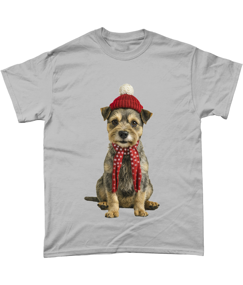 Border Terrier Festive Tadhg T-Shirt (Standard)