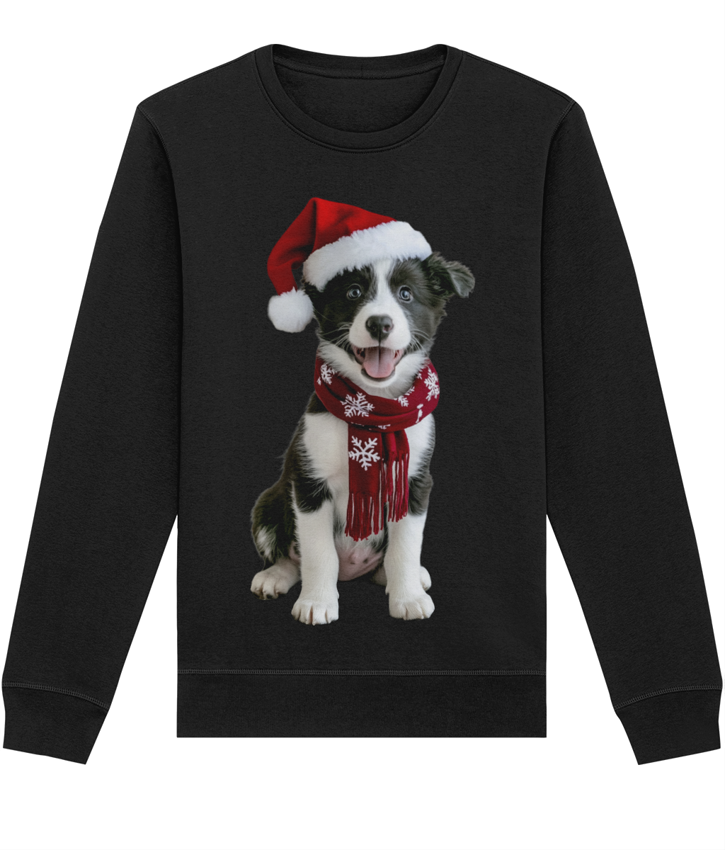 Border Collie Festive Pup Sweatshirt (Classic)