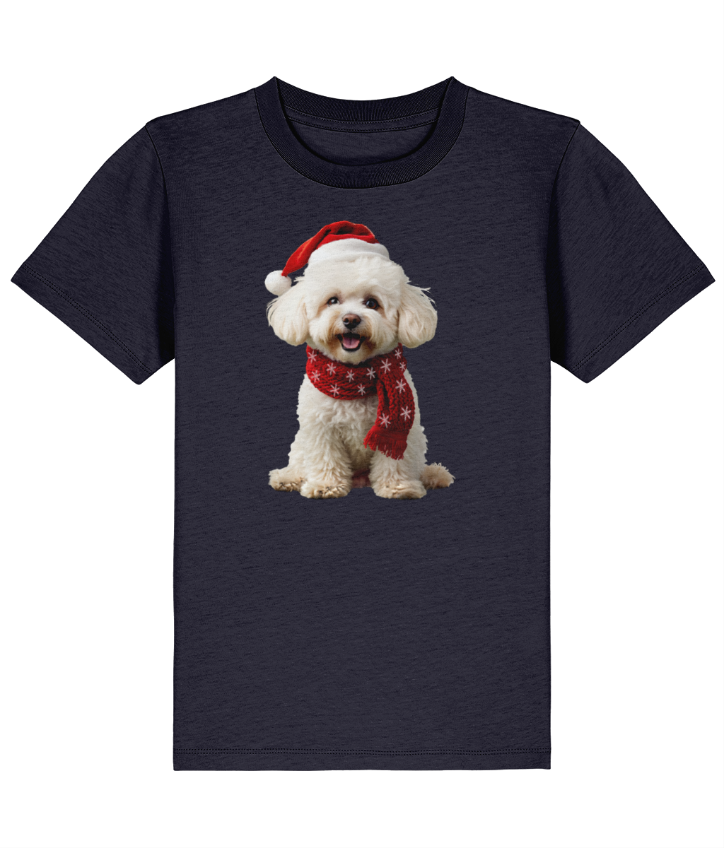 Bichon Frise Festive Finn Childrens T-shirt (Premium)