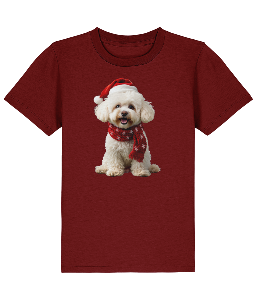 Bichon Frise Festive Finn Childrens T-shirt (Premium)