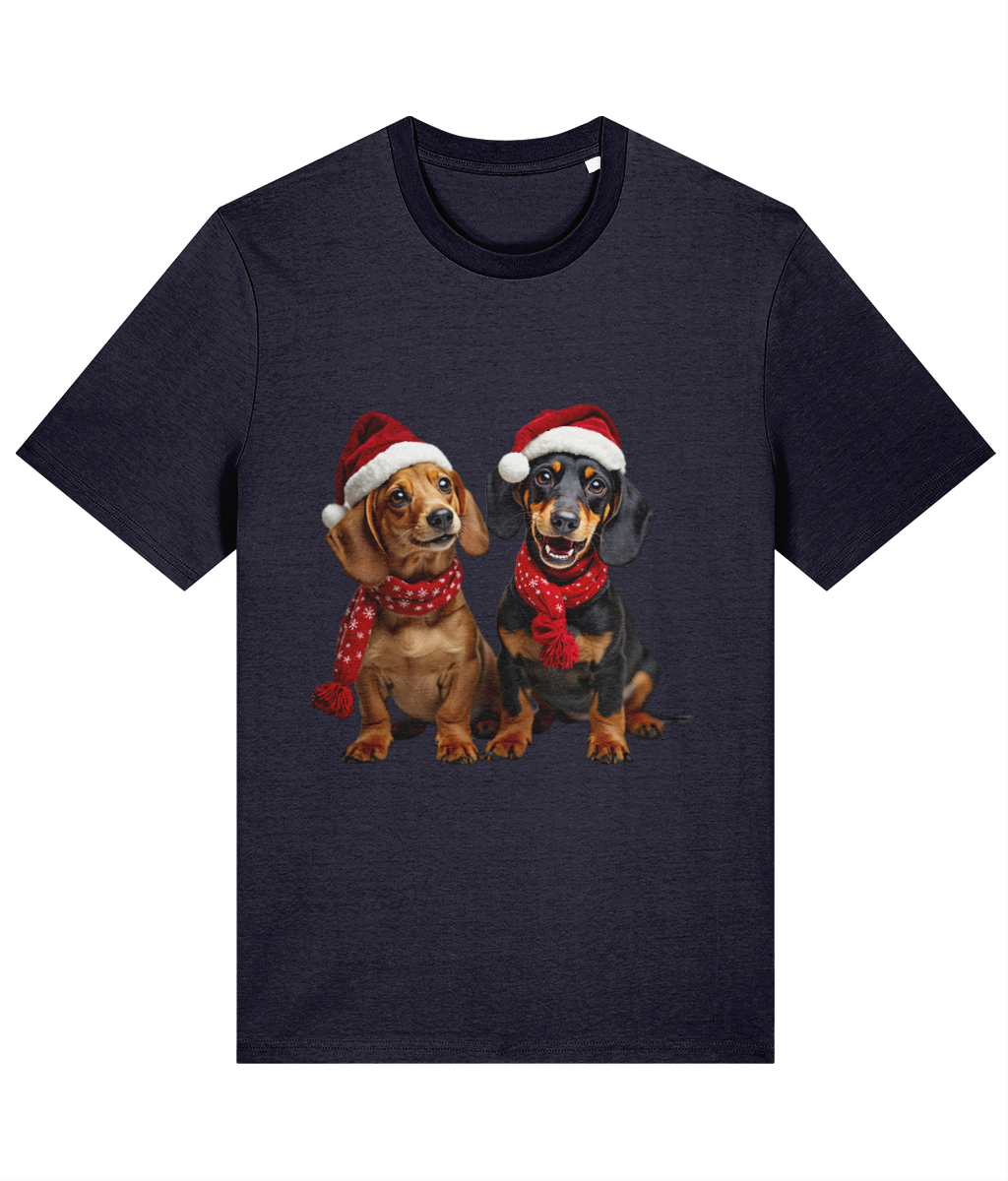 Dachshunds Festive T-shirt (Premium)