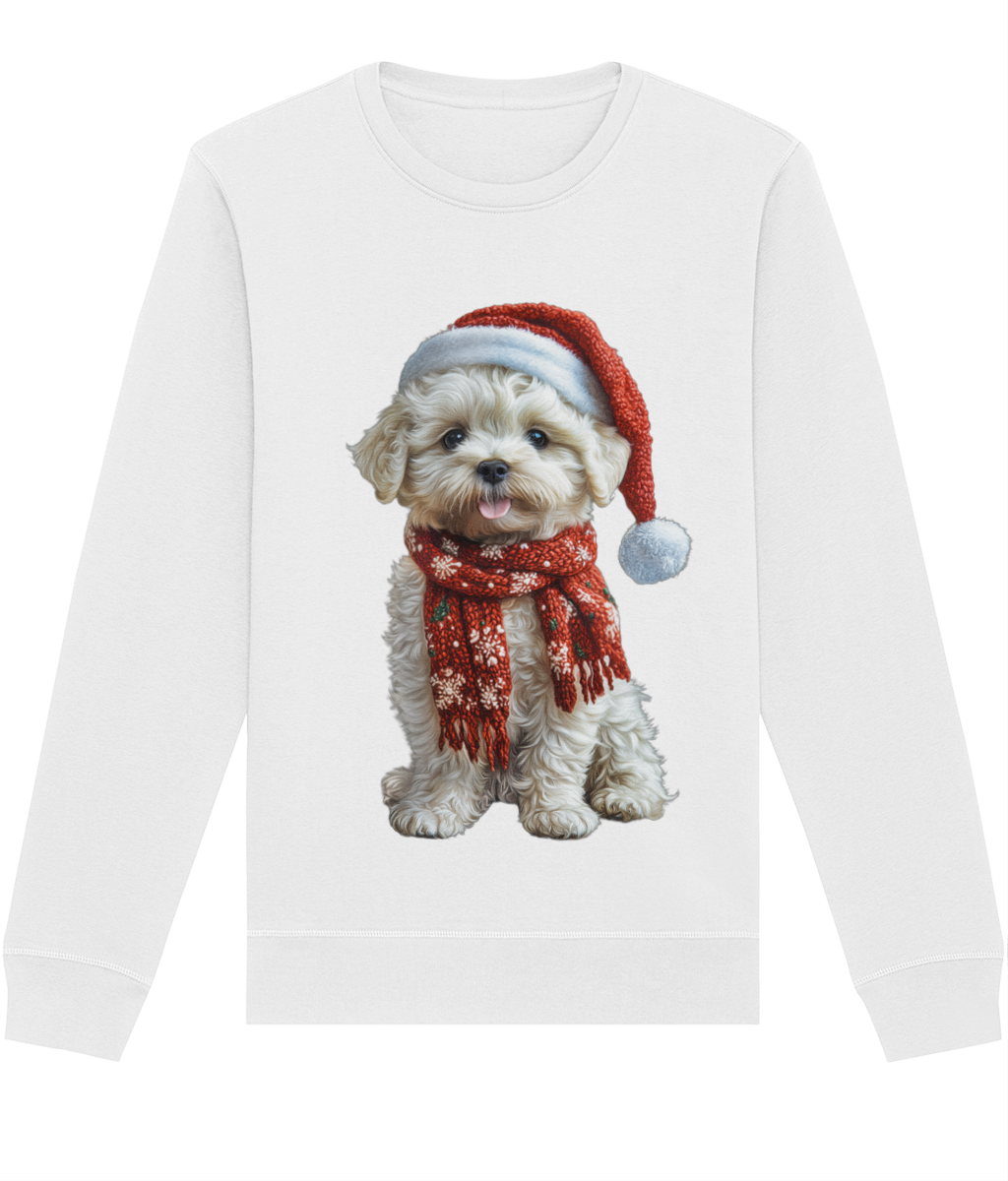 Bichon Frise Festive Lennon Sweatshirt (Classic)