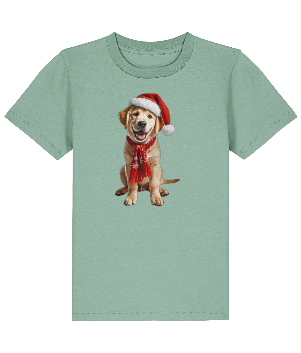 Labrador Festive Aur Childrens T-shirt (Premium)