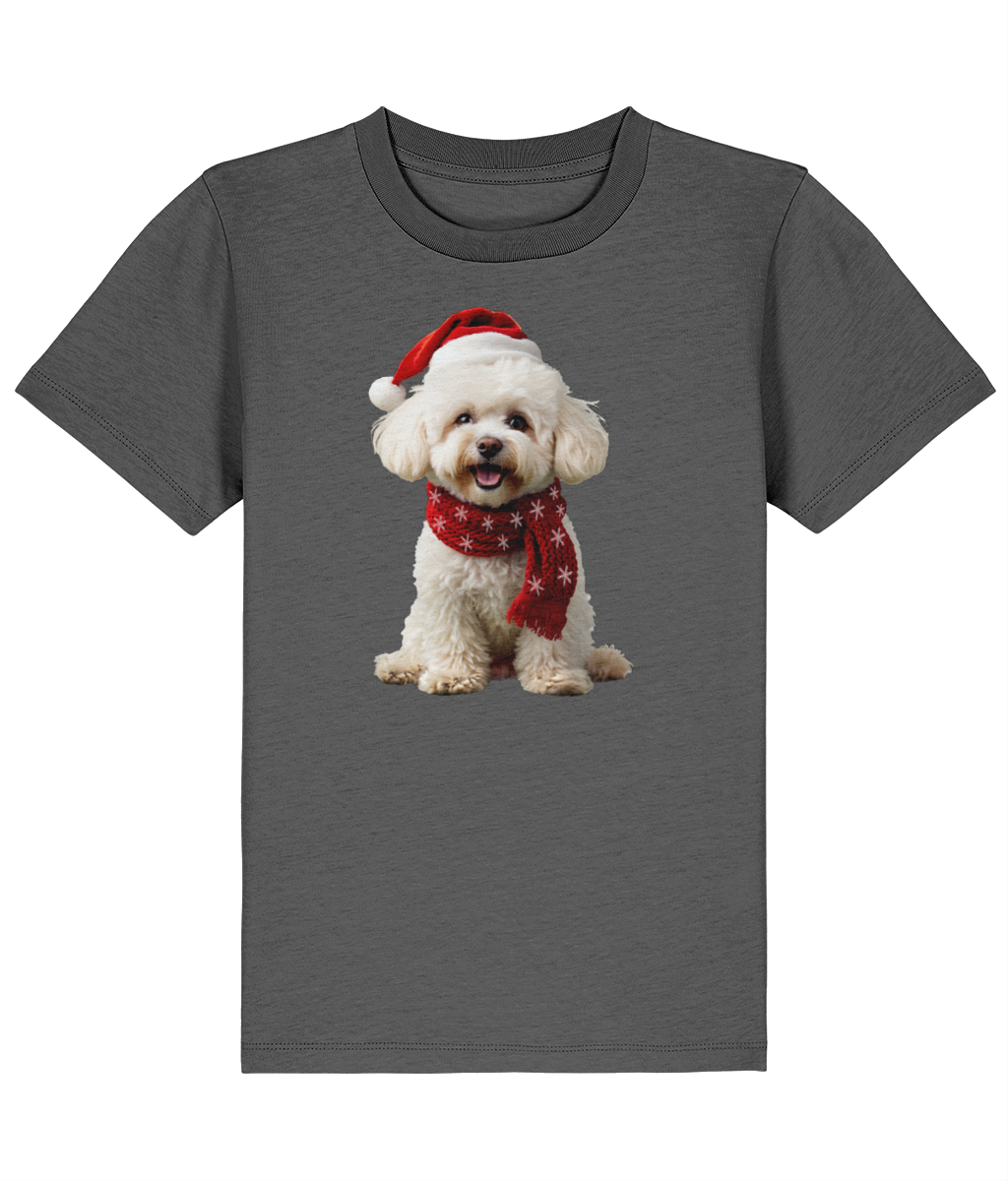 Bichon Frise Festive Finn Childrens T-shirt (Premium)