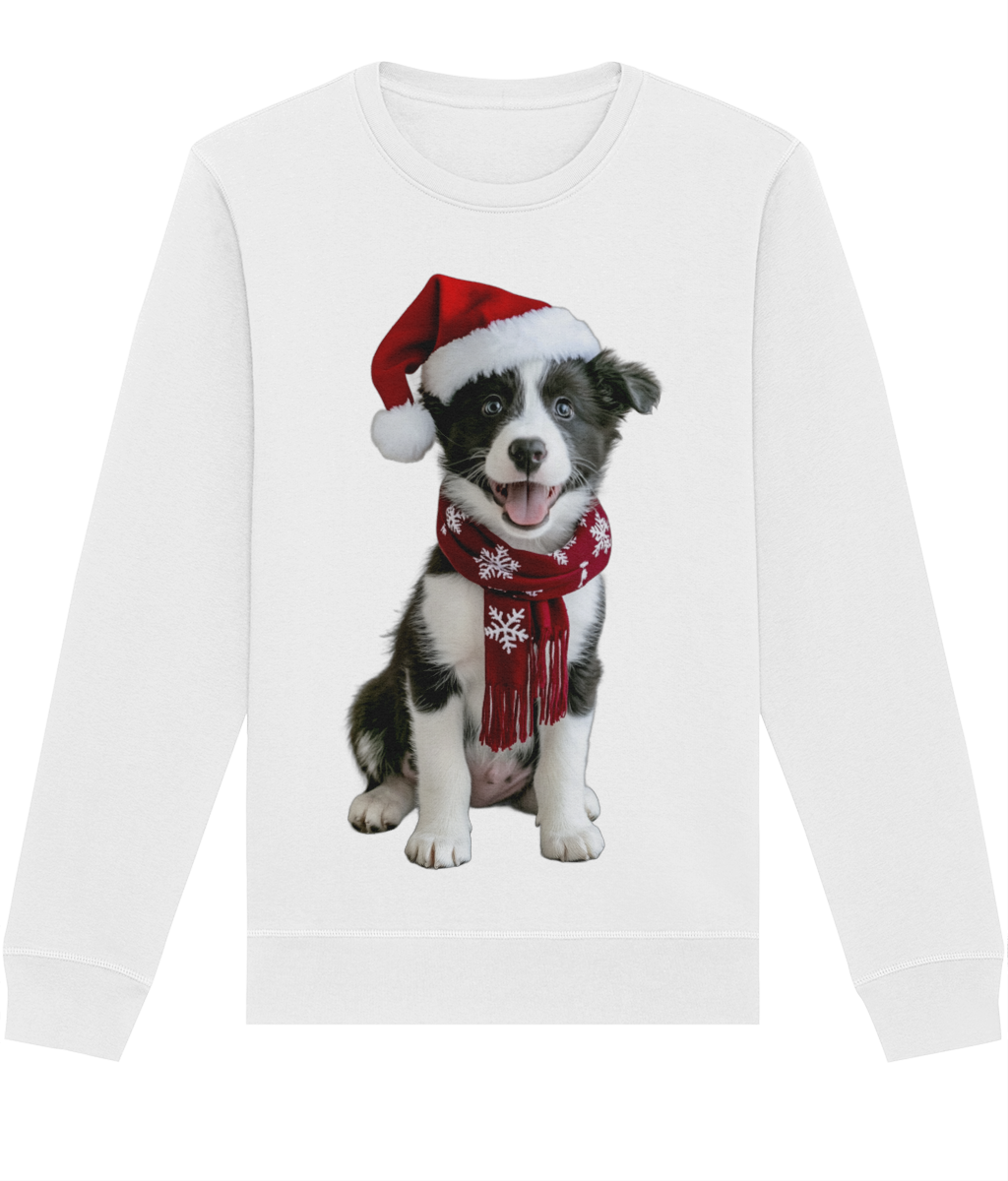 Border Collie Festive Pup Sweatshirt (Classic)