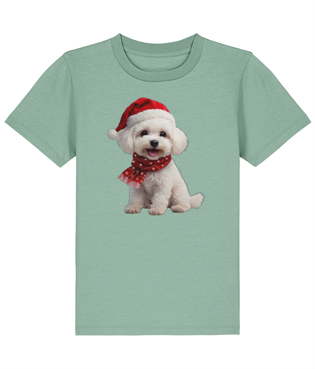 Bichon Frise Festive Siona Childrens T-Shirt (Premium)